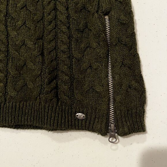 American Eagle Outfitter Womens Dark Green Sweater Knitted Size Medium - Picture 7 of 11